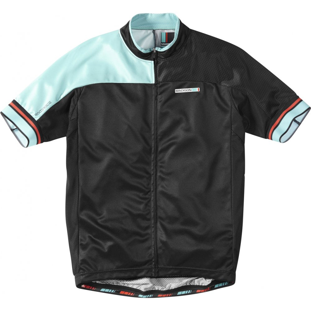 Madison Road Race Men's Short Sleeve Jersey, Madison Genesis Team small Houndstooth / Blue Limited / S