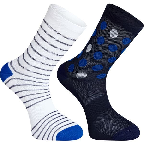 Madison Sportive Mid Sock Twin Pack Blue/White / L