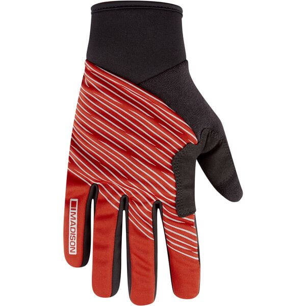Madison Stellar Reflective Windproof Thermal Gloves Lava Red / Large
