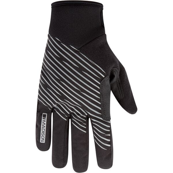 Madison Stellar Youth Reflective Waterproof Thermal Gloves Black / Age 5 - 6