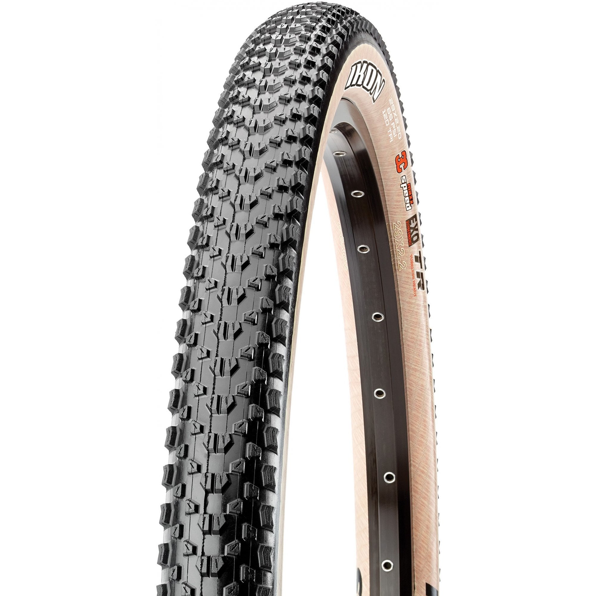 Maxxis Ikon Tanwall / 27.5 x 2.20 / Folding Dual Compound EXO/TR 60 TPI