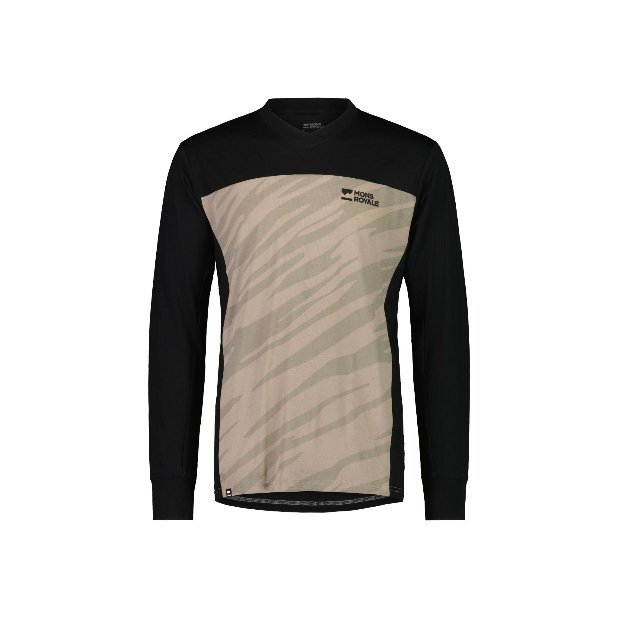 Mons Royale Redwood Enduro VLS Jersey - Black / Undercover Camo Black / Undercover Camo / L
