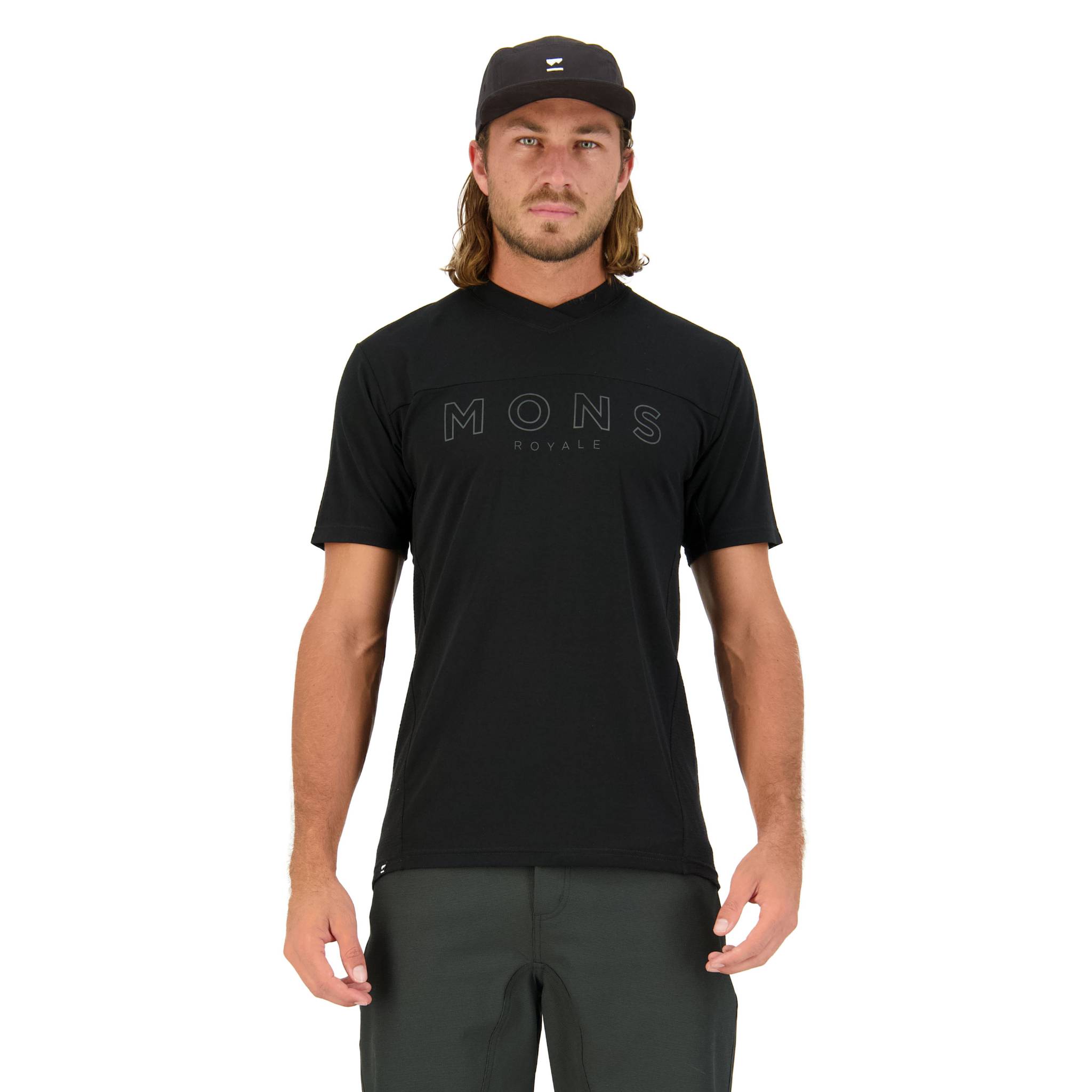 Mons Royale Redwood Enduro VT Jersey - Black Black / S