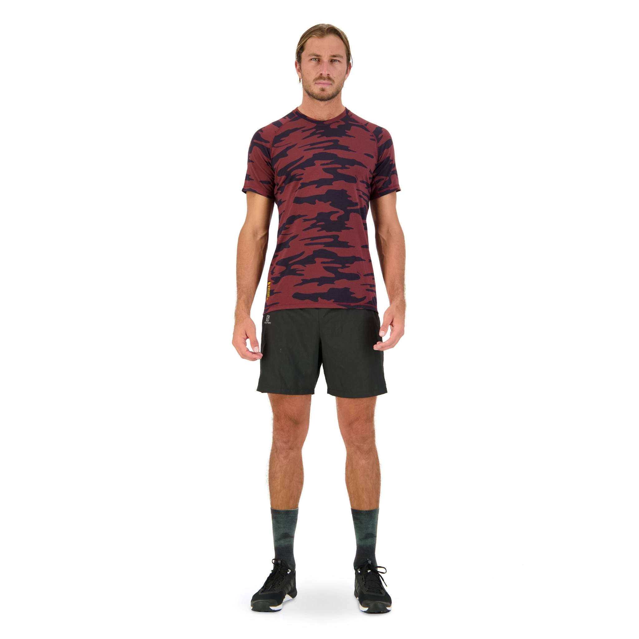 Mons Royale Temple Tech T-Shirt - Chocolate Camo