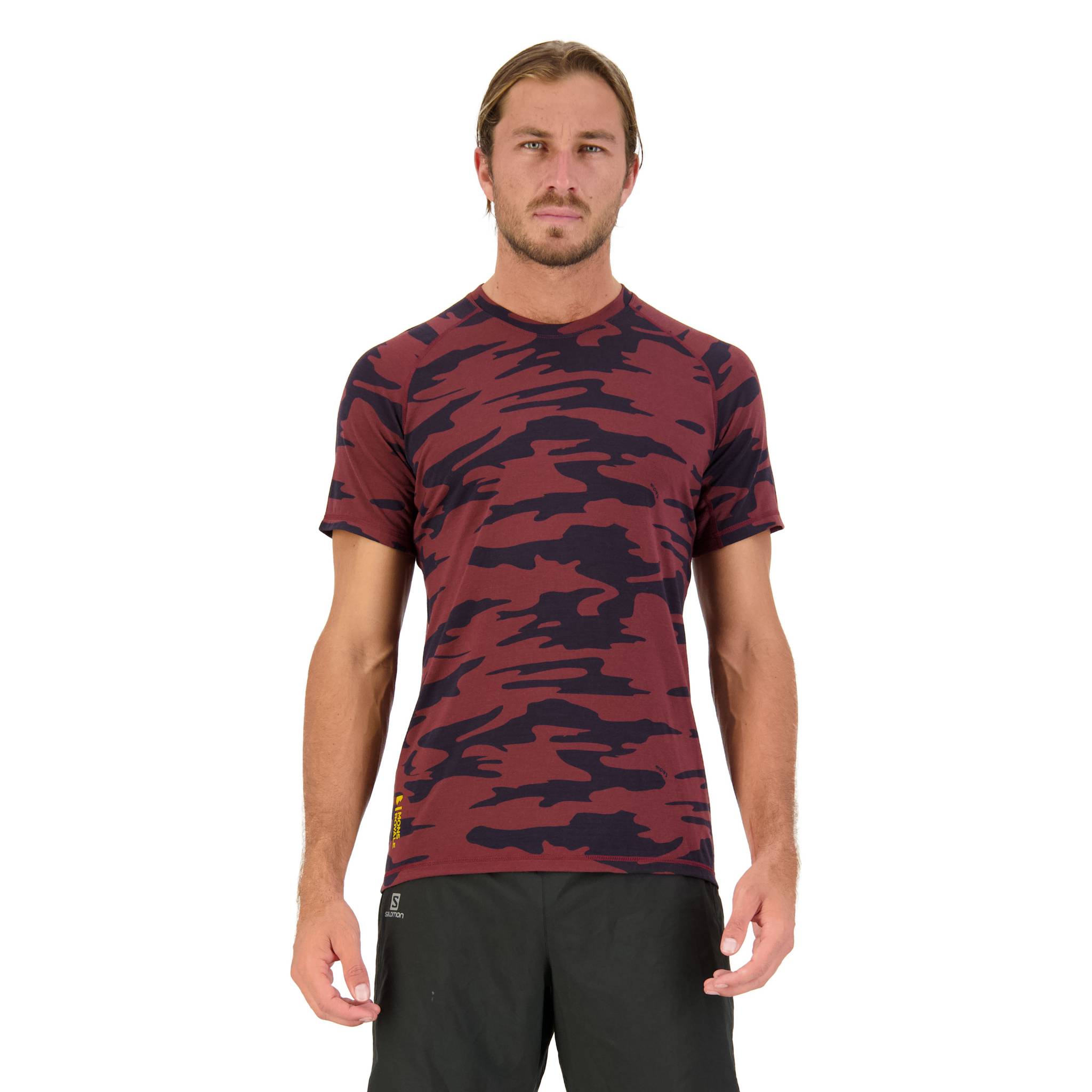 Mons Royale Temple Tech T-Shirt - Chocolate Camo Chocolate Camo / M