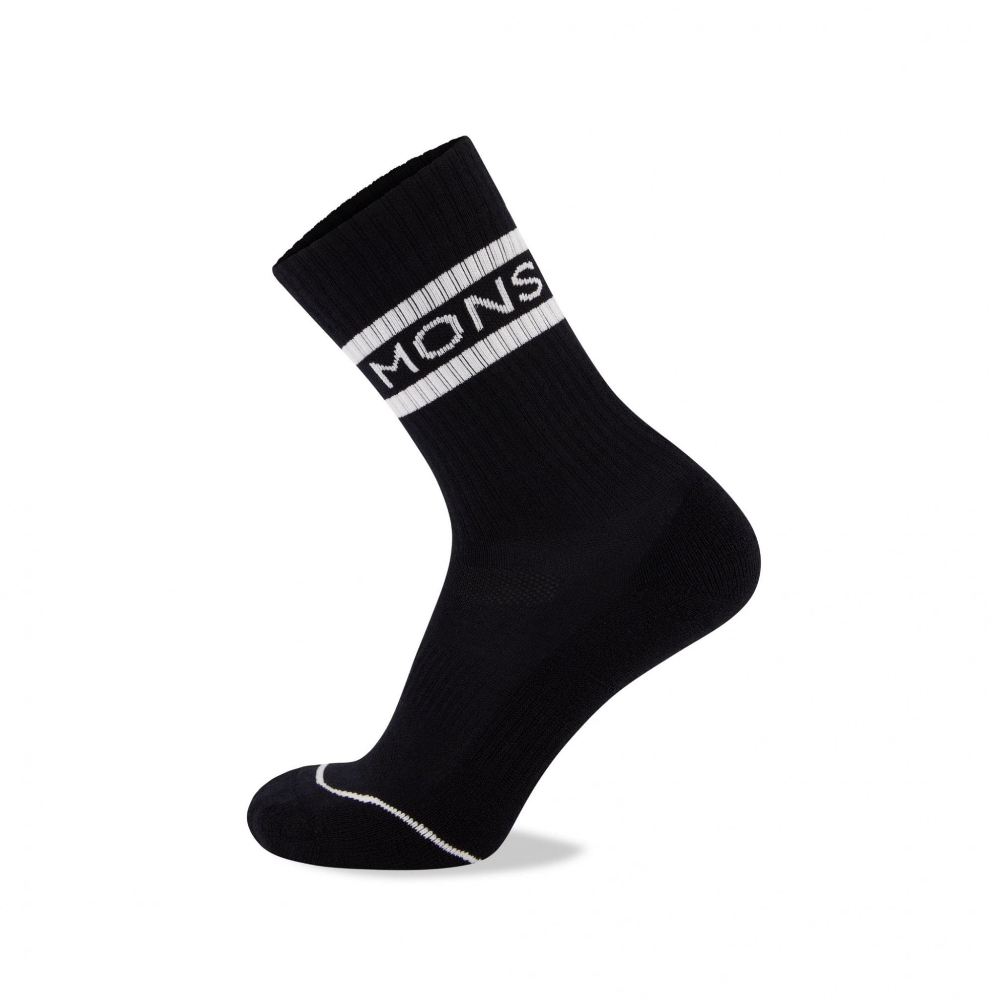 Mons Royale Unisex Signature Crew Sock Black / White Black / White / S