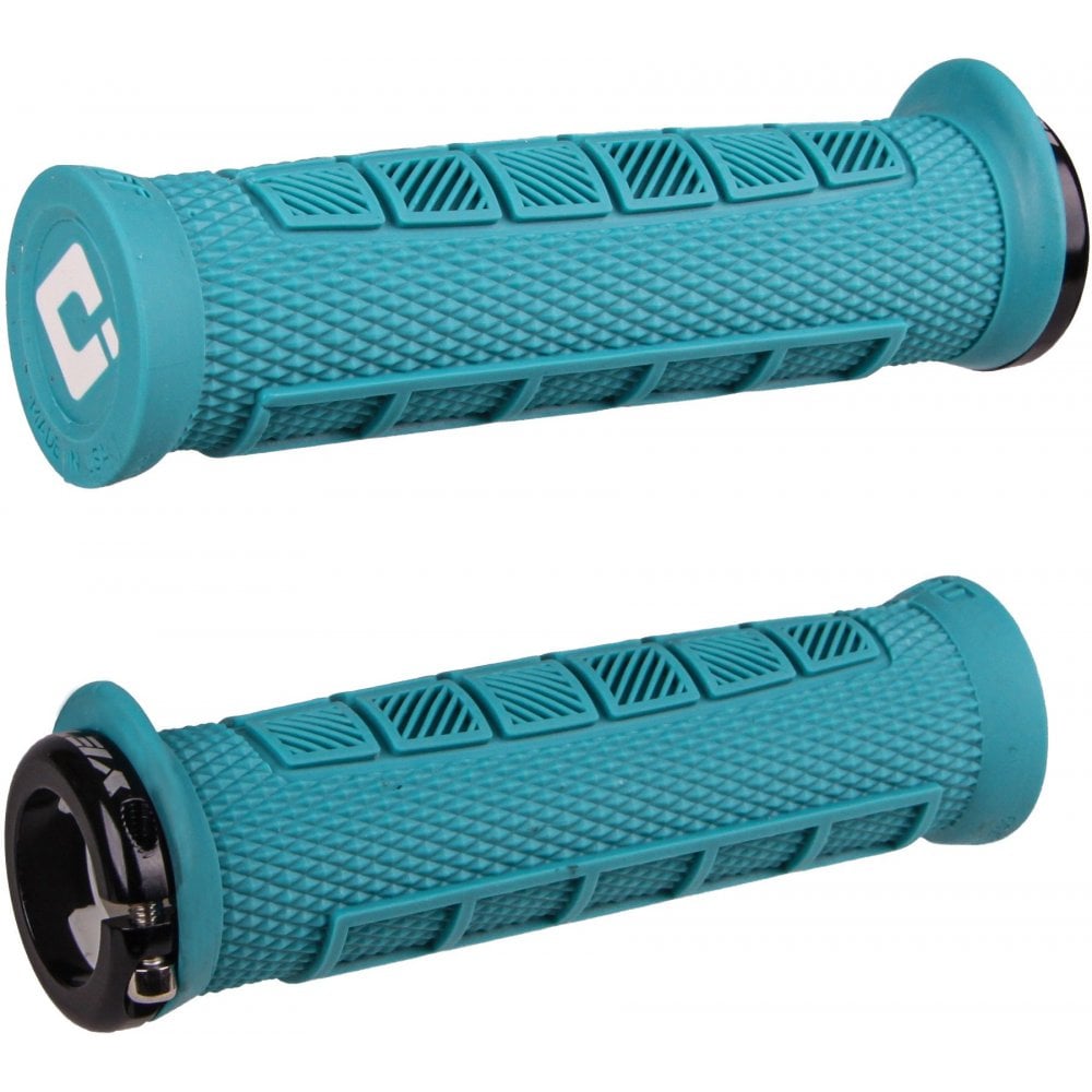 ODI Elite Pro MTB Lock On Grips - Yeti Special Edition Turquoise