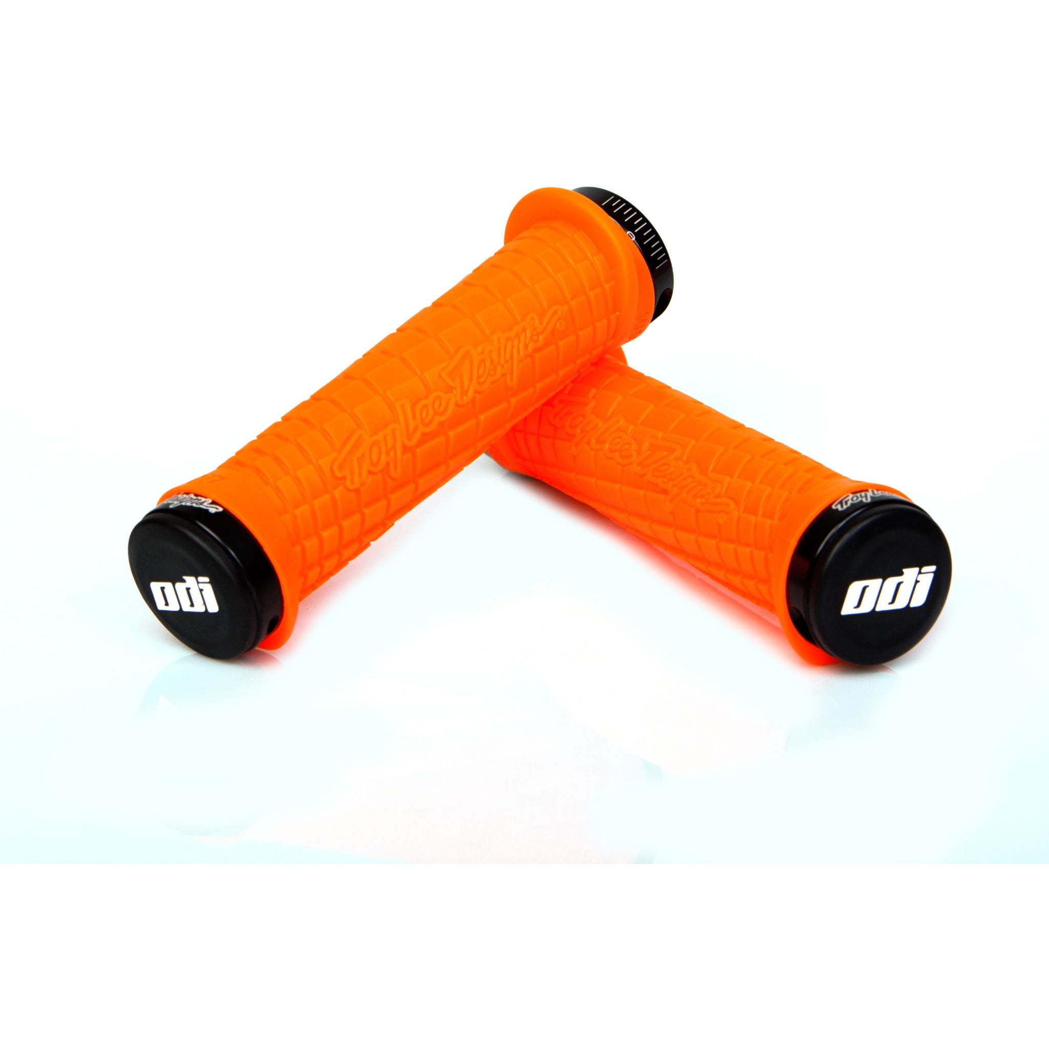 ODI Troy Lee Designs Lock-On Grips Orange / 130 mm