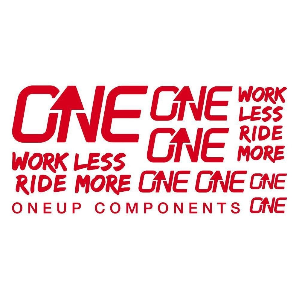 OneUp Handlebar Decal Kit Red