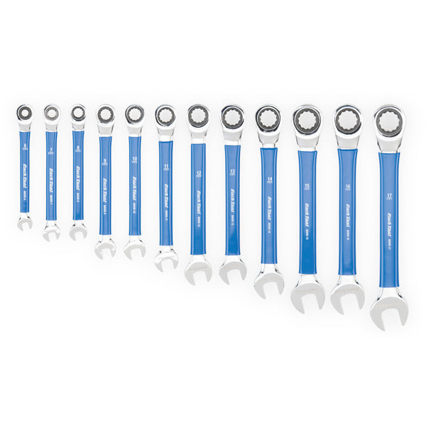 Park Tool MWR-SET Ratcheting Metric Wrench Set 6mm to 17mm Blue / Silver / One Size