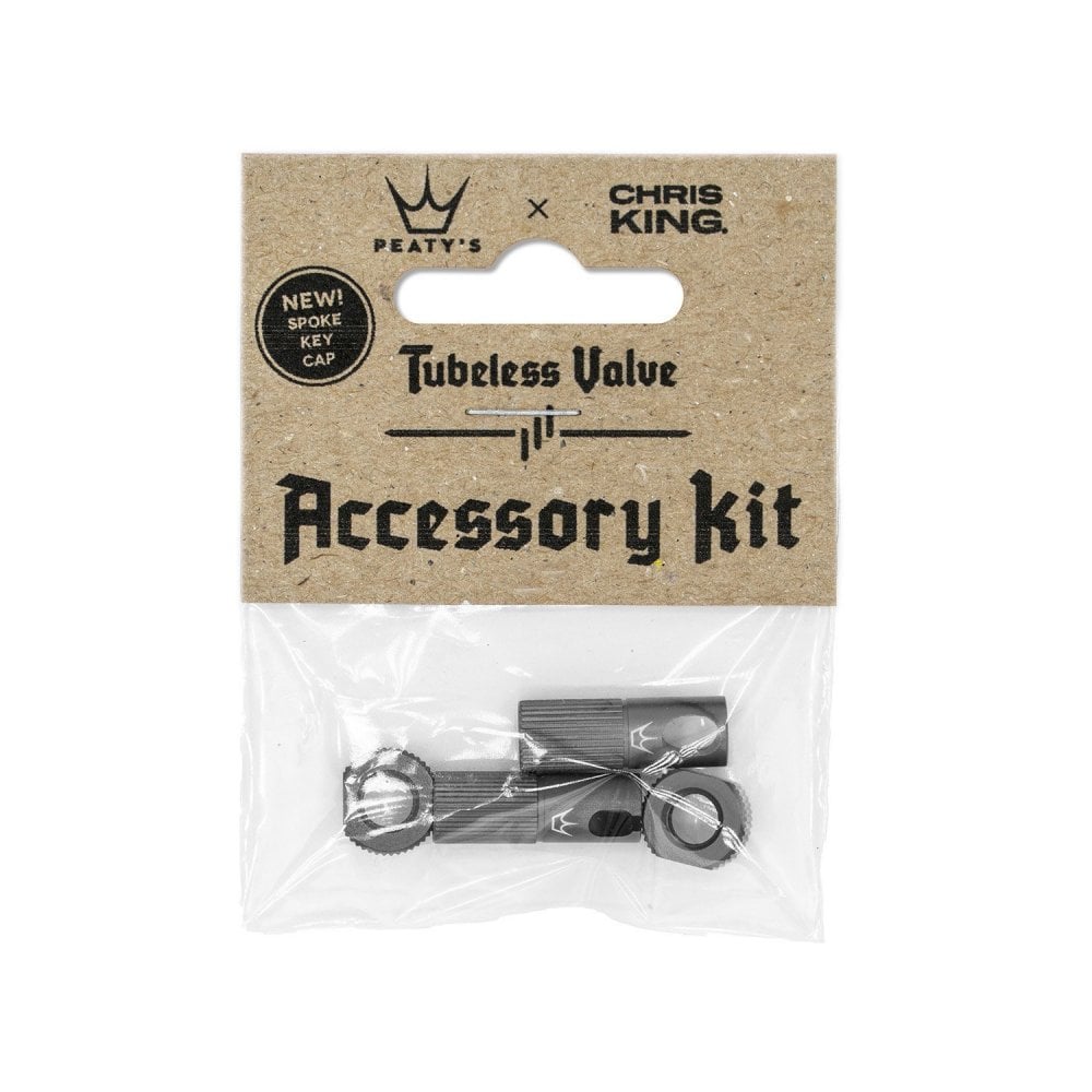 Peaty's Chris King Tubeless Valve Accessory Kit Slate