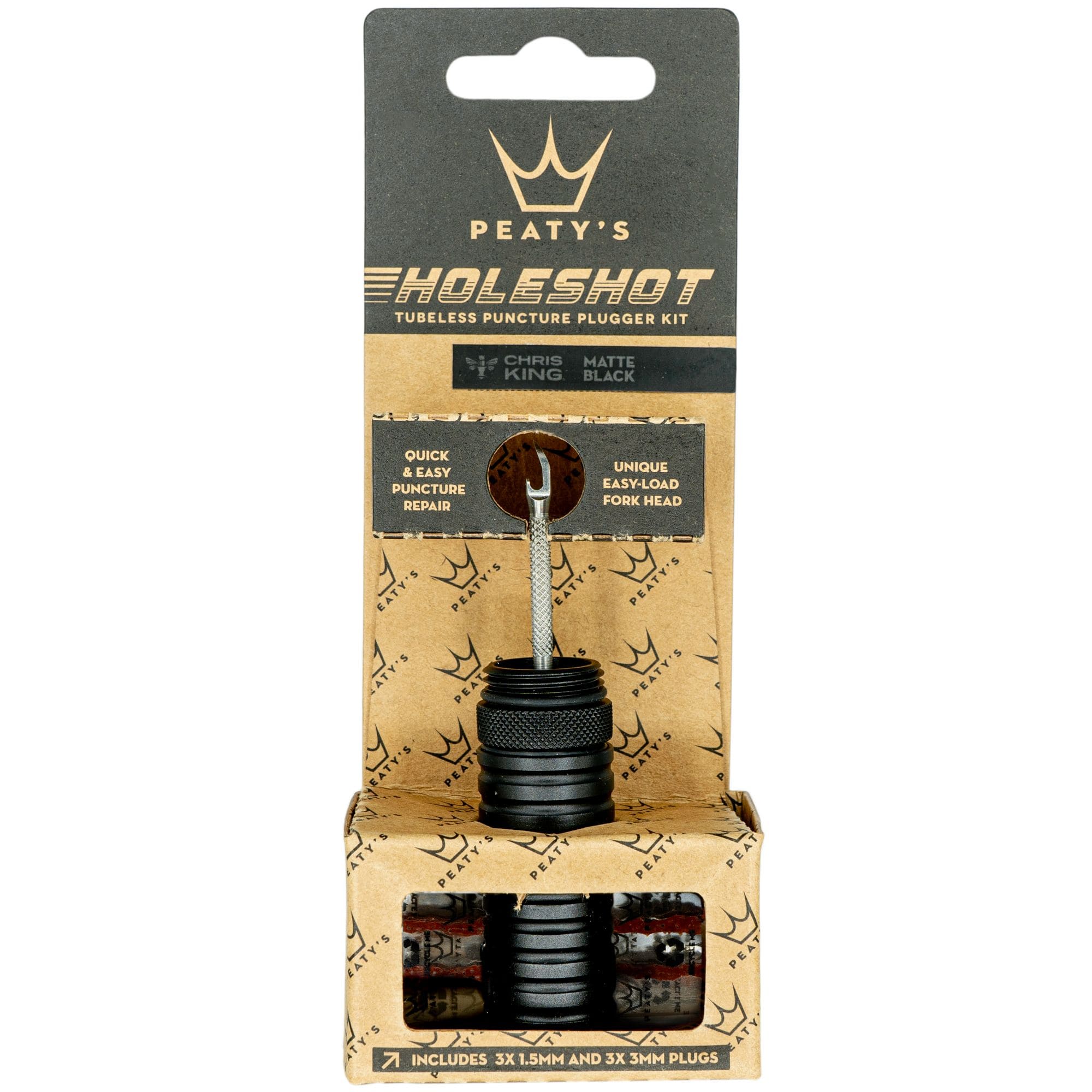 Peaty's Holeshot Tubeless Puncture Plugger Kit Black / Single