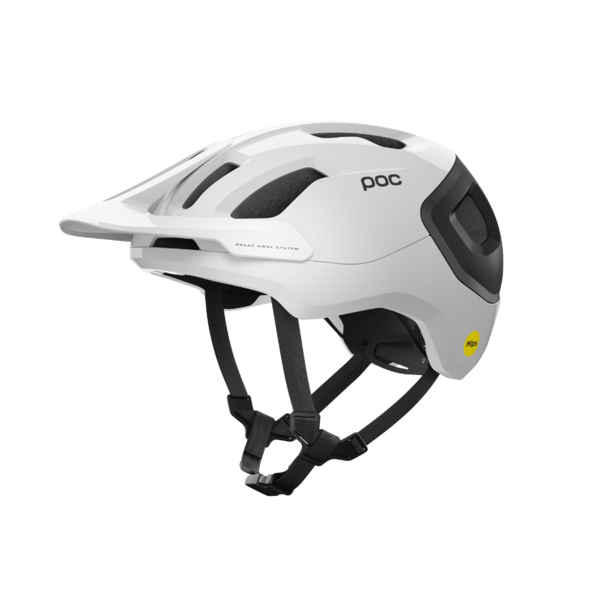 POC Axion Race MIPS Helmet Hydrogen White/Uranium Black Matt / XS/48-52