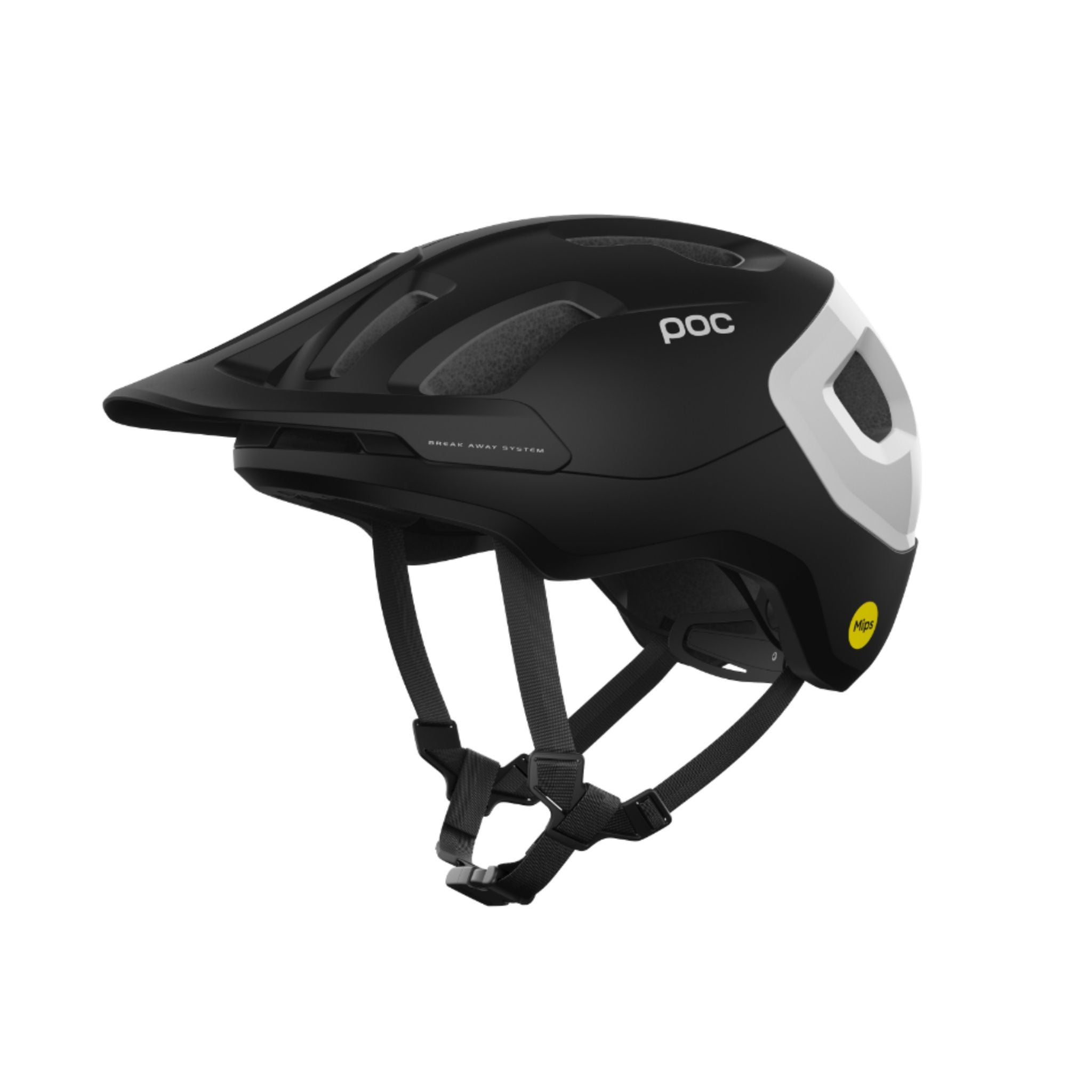 POC Axion Race MIPS Helmet Uranium Black Matt/Hydrogen White / XS/48-52