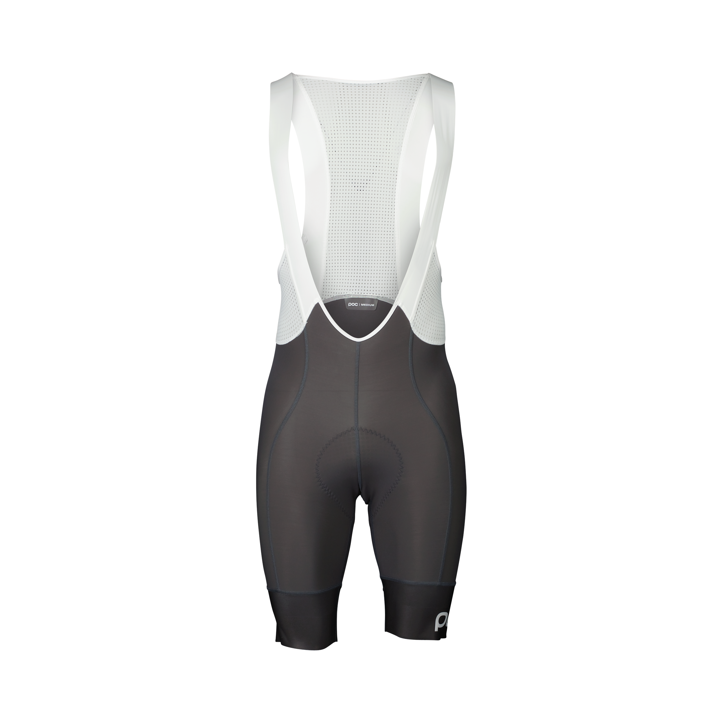 POC Essential Road VPDs Bib Shorts Sylvanite Grey/Hydrogen White / XS