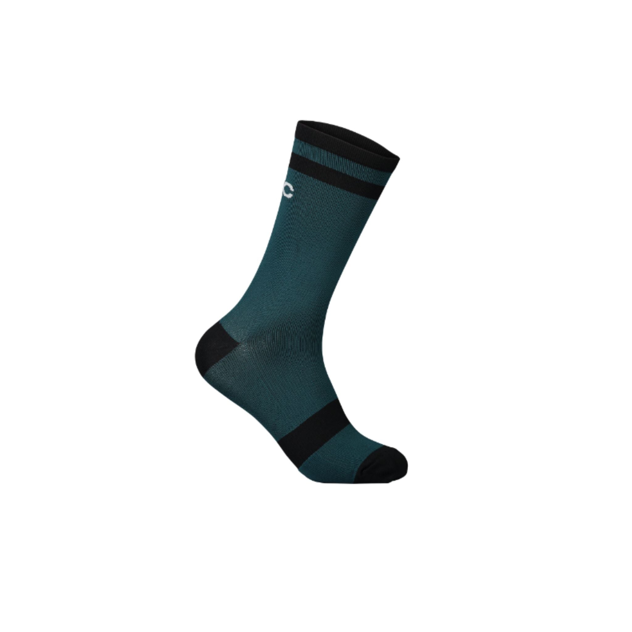 POC Lure MTB Sock Long Dioptase Blue/Uranium Black / Medium/40-42