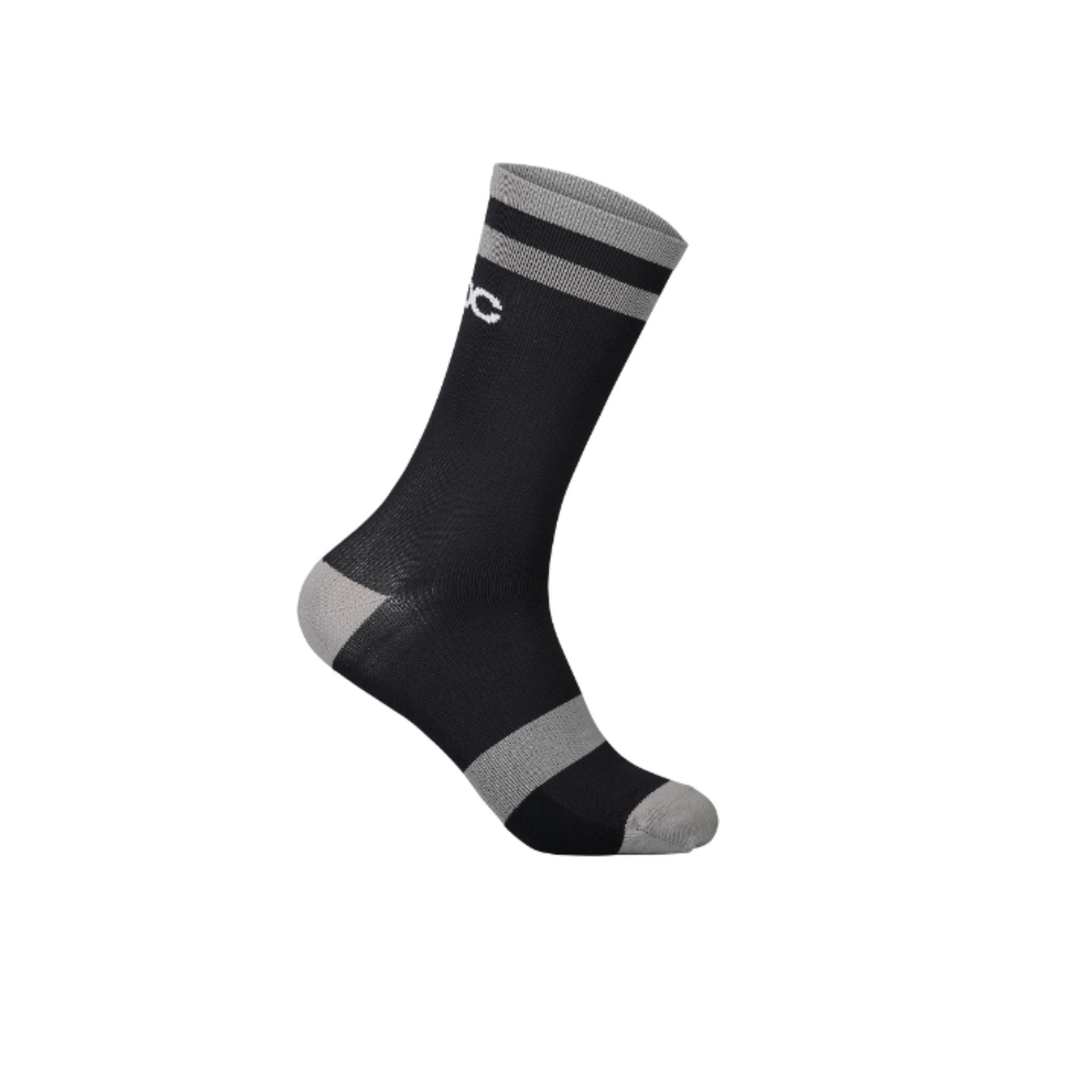 POC Lure MTB Sock Long Uranium Black/Granite Grey / Medium/40-42