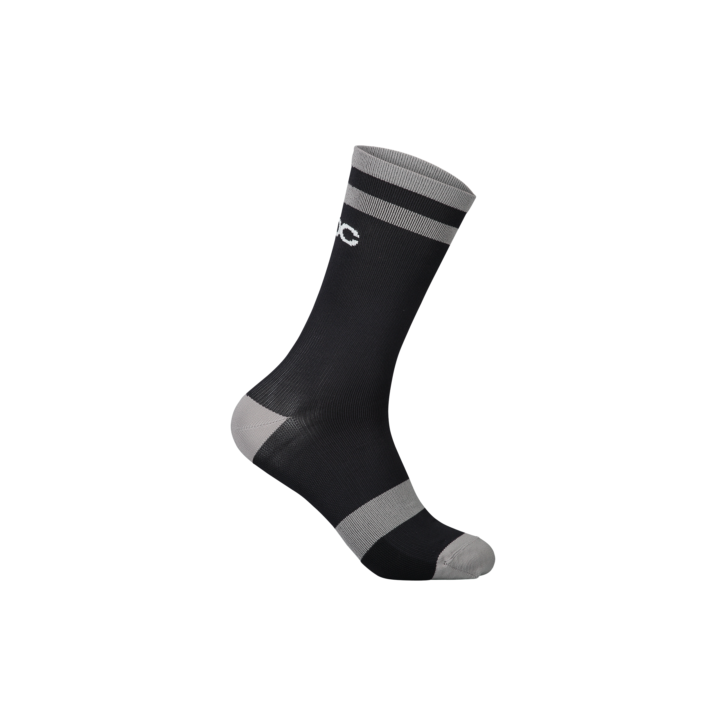 POC Lure MTB Sock Long Uranium Black/Granite Grey / Small/37-39