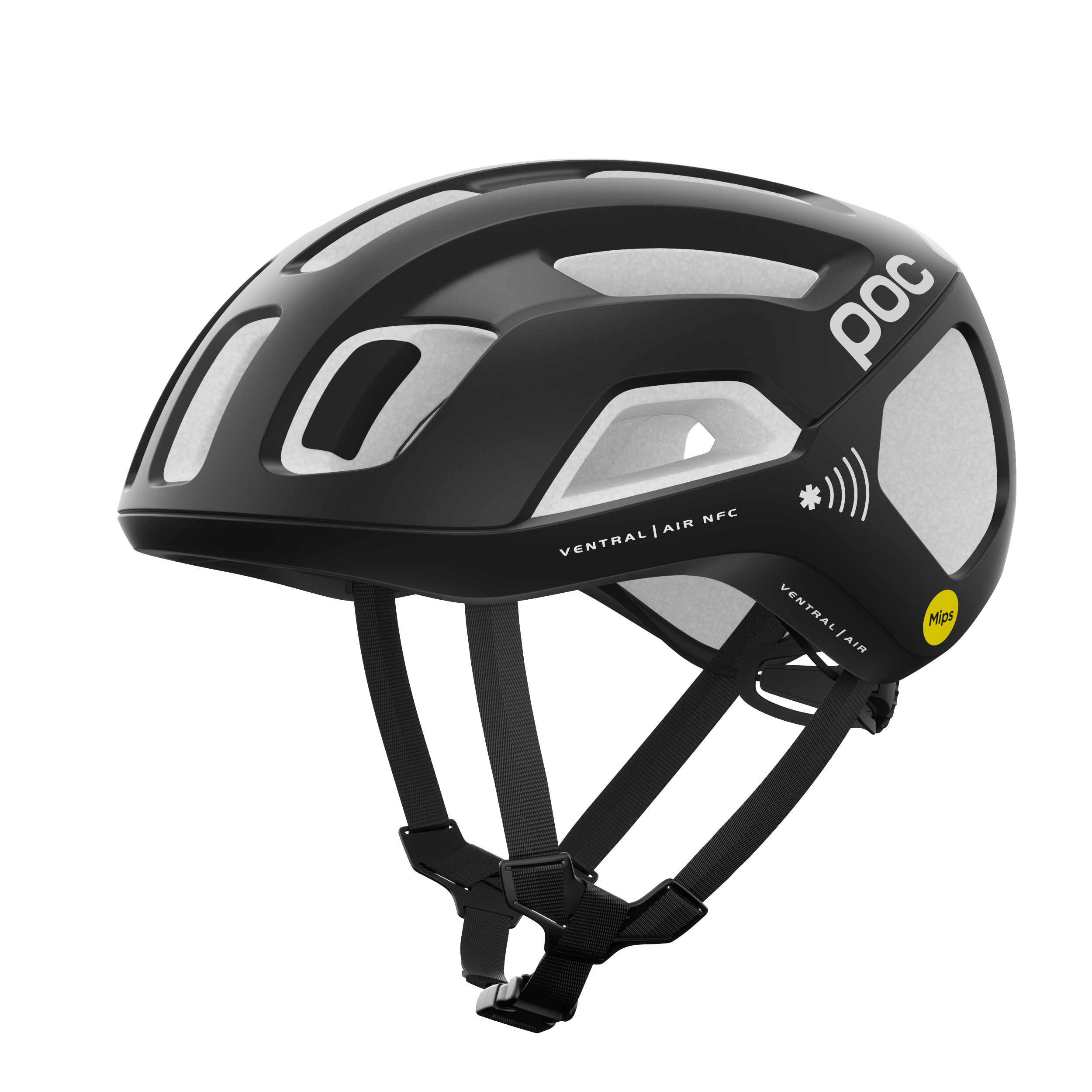 POC Ventral Air MIPS NFC Helmet Uranium Black/Hydrogen White Matt / S/50-56cm