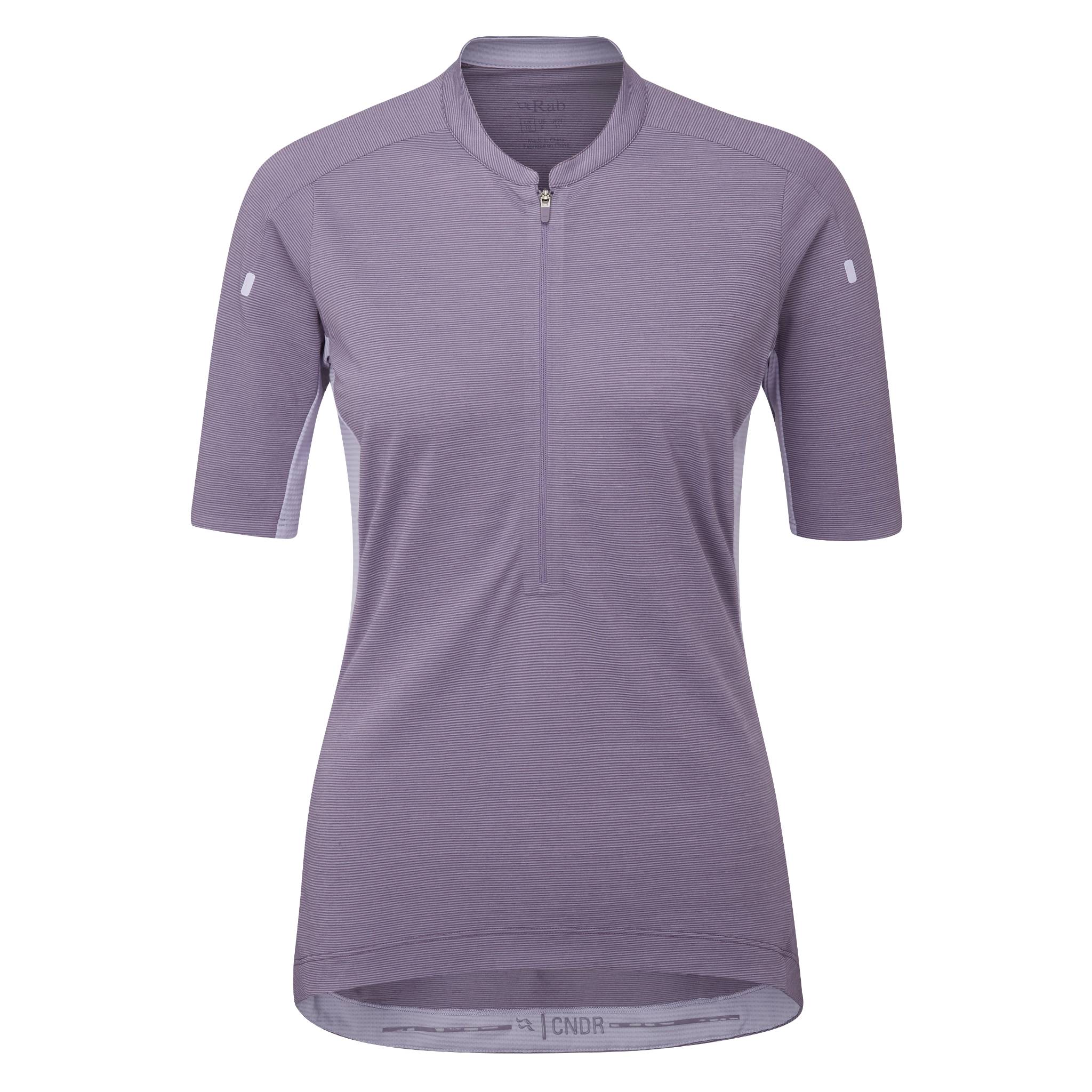 Rab Cindercrino Zip Tee Womens Orion Blue / Size 08