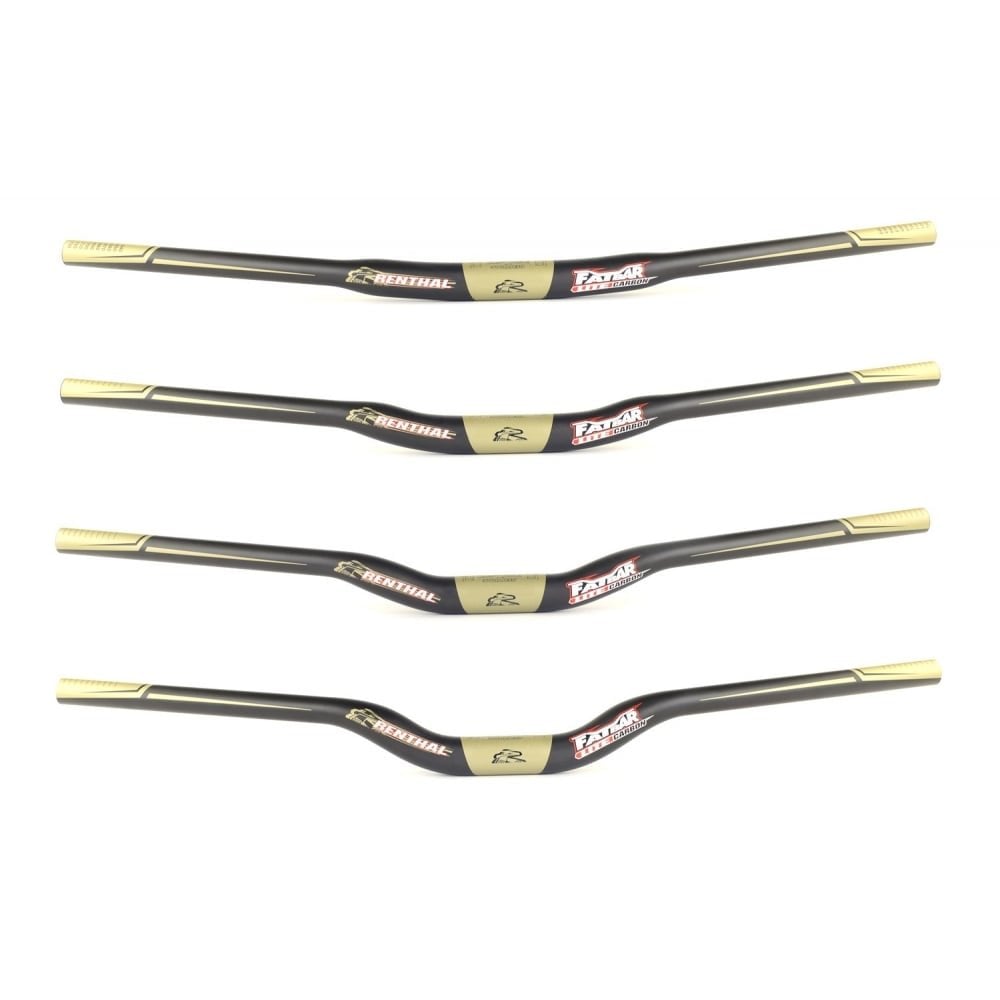Renthal Fatbar Lite Carbon 35mm Handlebar Black/Gold / 10mm