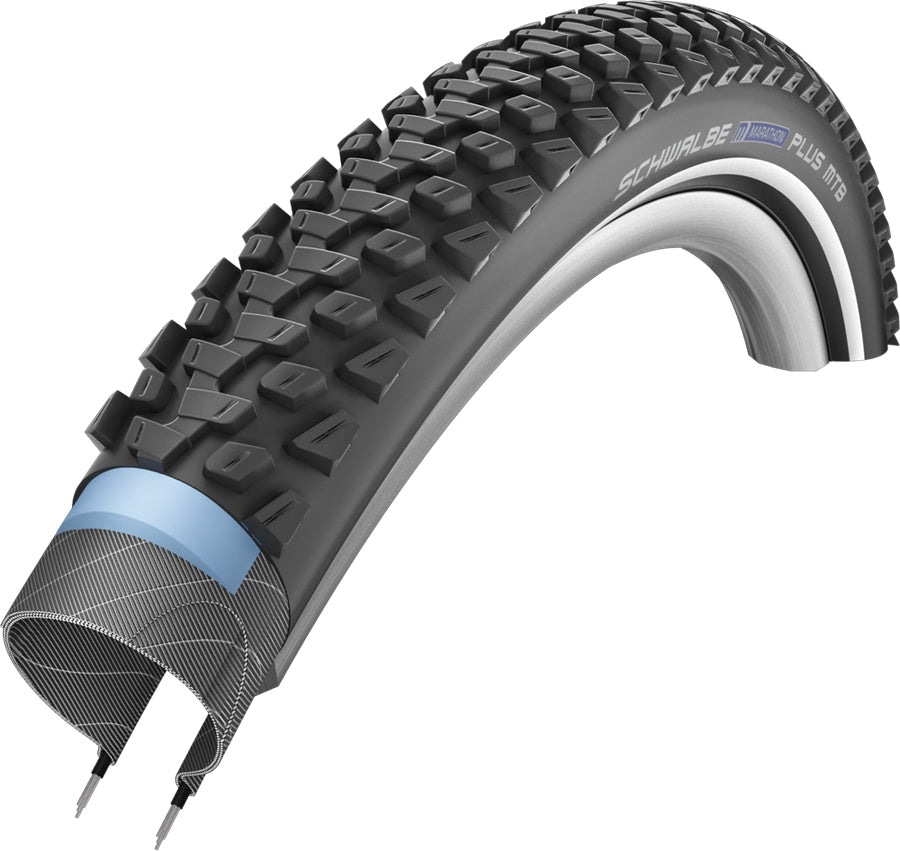 Schwalbe Marathon Plus MTB Tyre Black / 26x2.1 / SmartGuard - Addix