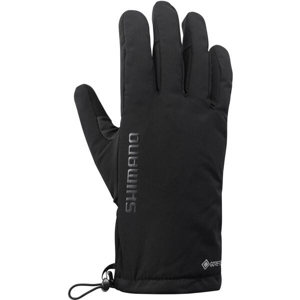 Shimano Clothing Unisex GORE-TEX GRIP Primaloft Gloves Black / Medium
