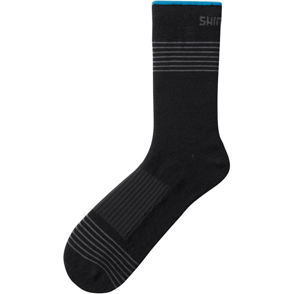 Shimano Clothing Unisex Tall Wool Socks Black / Medium