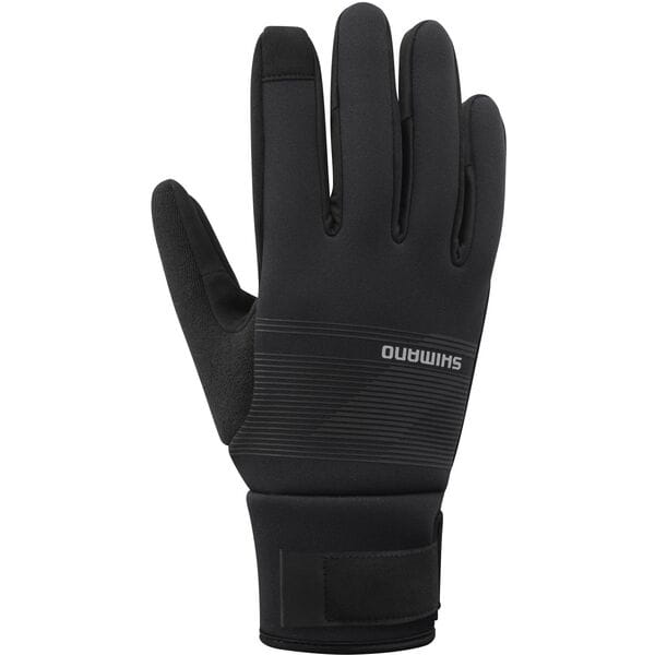 Shimano Clothing Unisex Windbreak Thermal Gloves Black / Large
