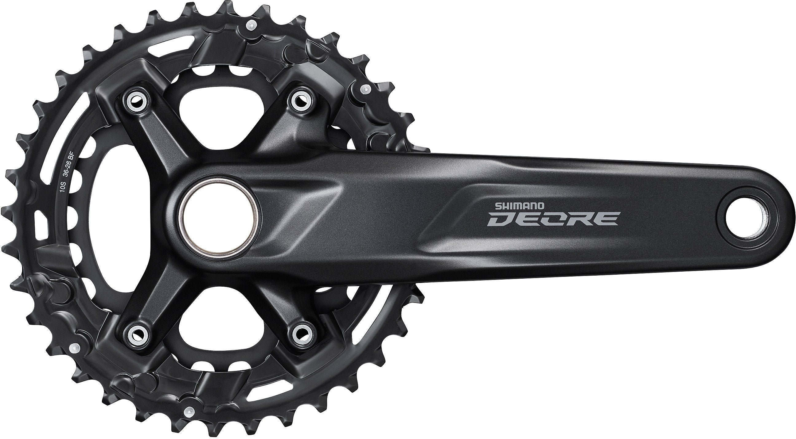 Shimano Deore FC-M4100 10 Speed Double Chainset Black / 175mm - 36/26T / 51.8mm Chainline