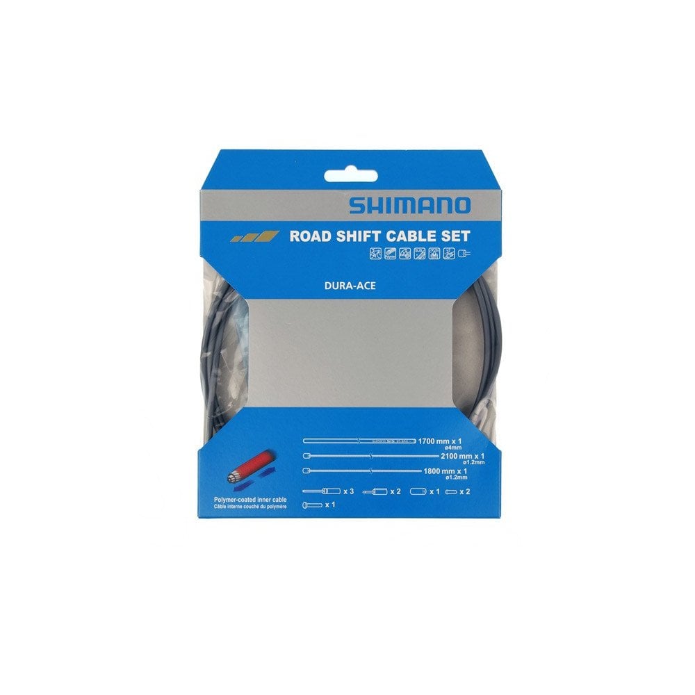 Shimano Dura-Ace 9000 Road gear cable set, Polymer coated inners Black