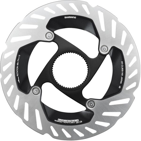 Shimano Dura-Ace RT-CL900 Ice Tech FREEZA Centre Lock Disc Brake Rotor Silver / Black / 140mm
