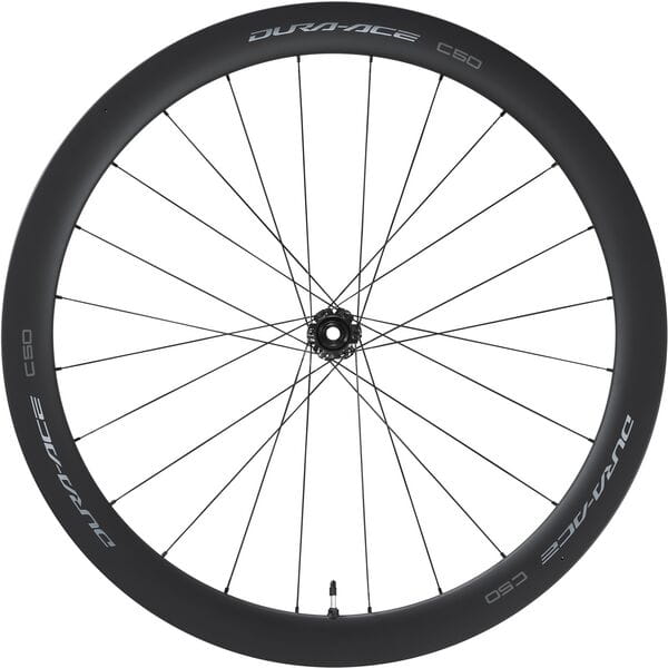 Shimano Dura-Ace WH-R9270-C50-TL Disc Carbon Clincher Wheels 50mm Deep Black / Front 700C - Tubeless ready / 12x100mm