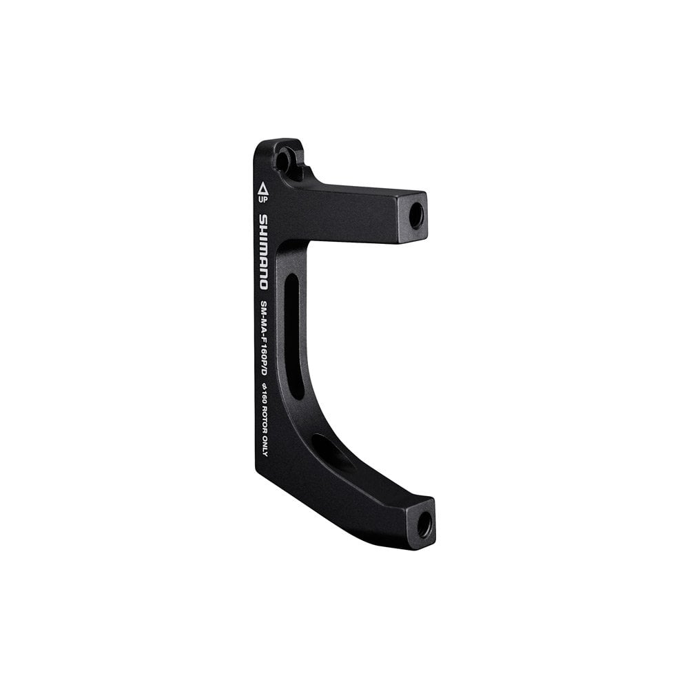 Shimano Post Mount Disc Brake Adapter Black / Front post calliper to flat mount - 160mm