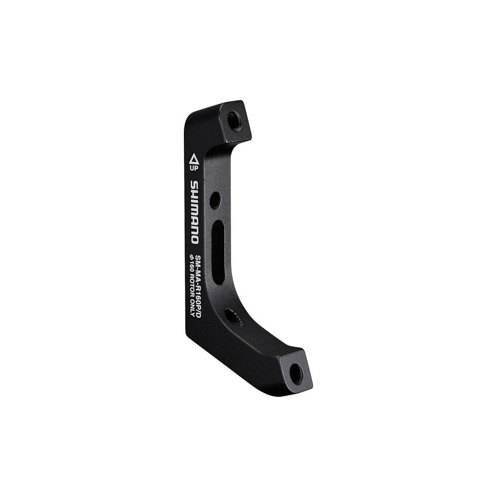 Shimano Post Mount Disc Brake Adapter Black / Rear post calliper to flat mount - 160 mm