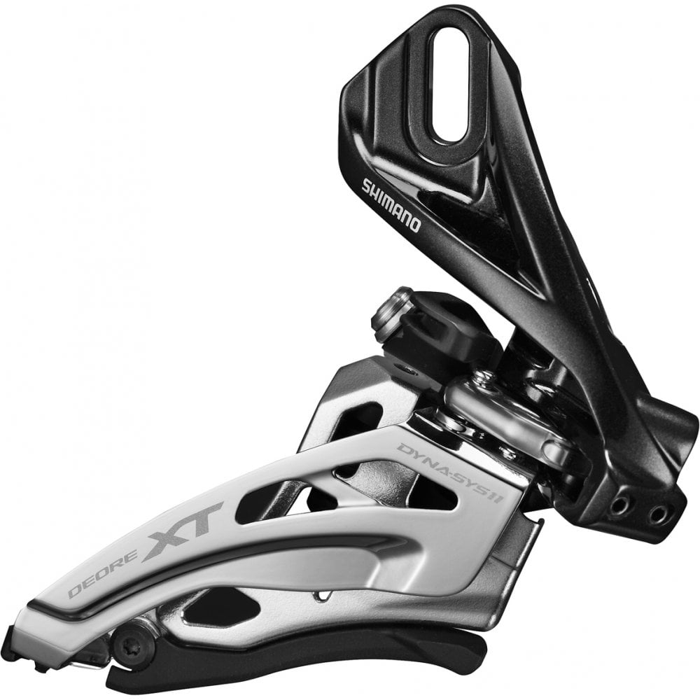 Shimano XT M8020 11spd Front Mech Double Black / E double front derailleur, E-type, side swing, front pull