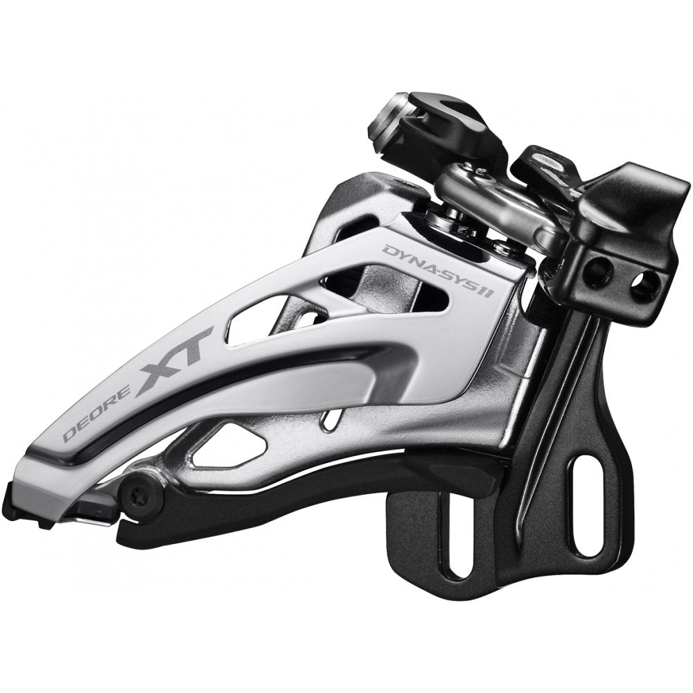 Shimano XT M8020 11spd Front Mech Double Black / E double front derailleur, E-type, side swing, front pull