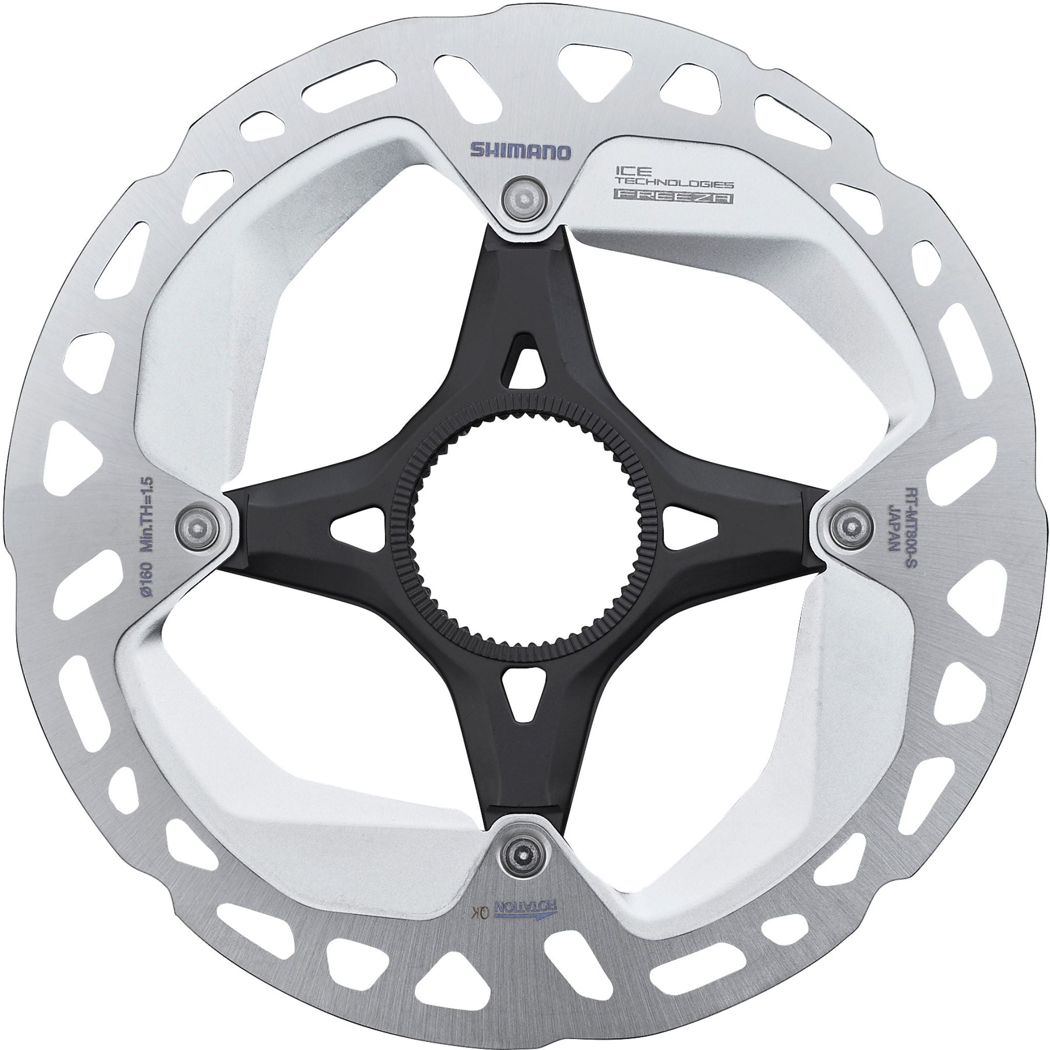 Shimano XT RT-MT800 Ice Tech Centre-Lock Disc Brake Rotor 160mm