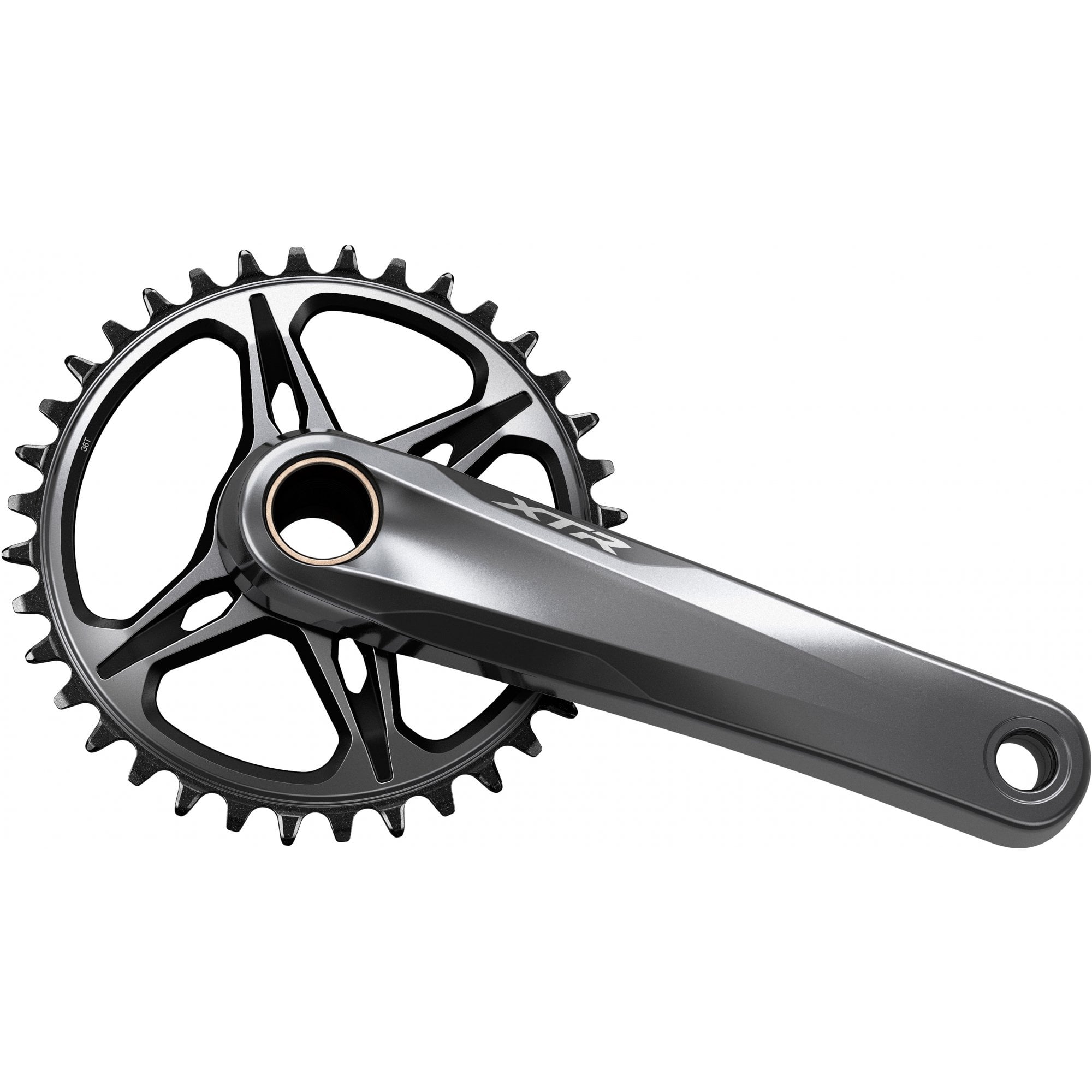 Shimano XTR M9120 12-Speed Single Crankset Without Ring Grey / Black / 170mm / 52mm Chainline