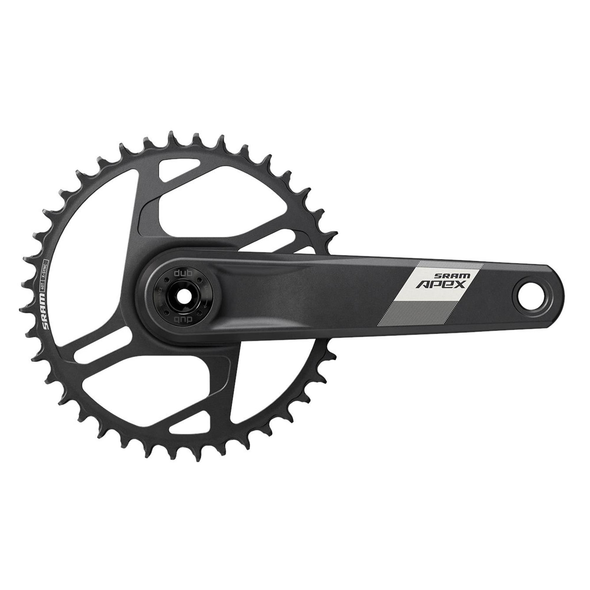SRAM Apex 1x Crankset Wide D1 DUB Black / 160mm