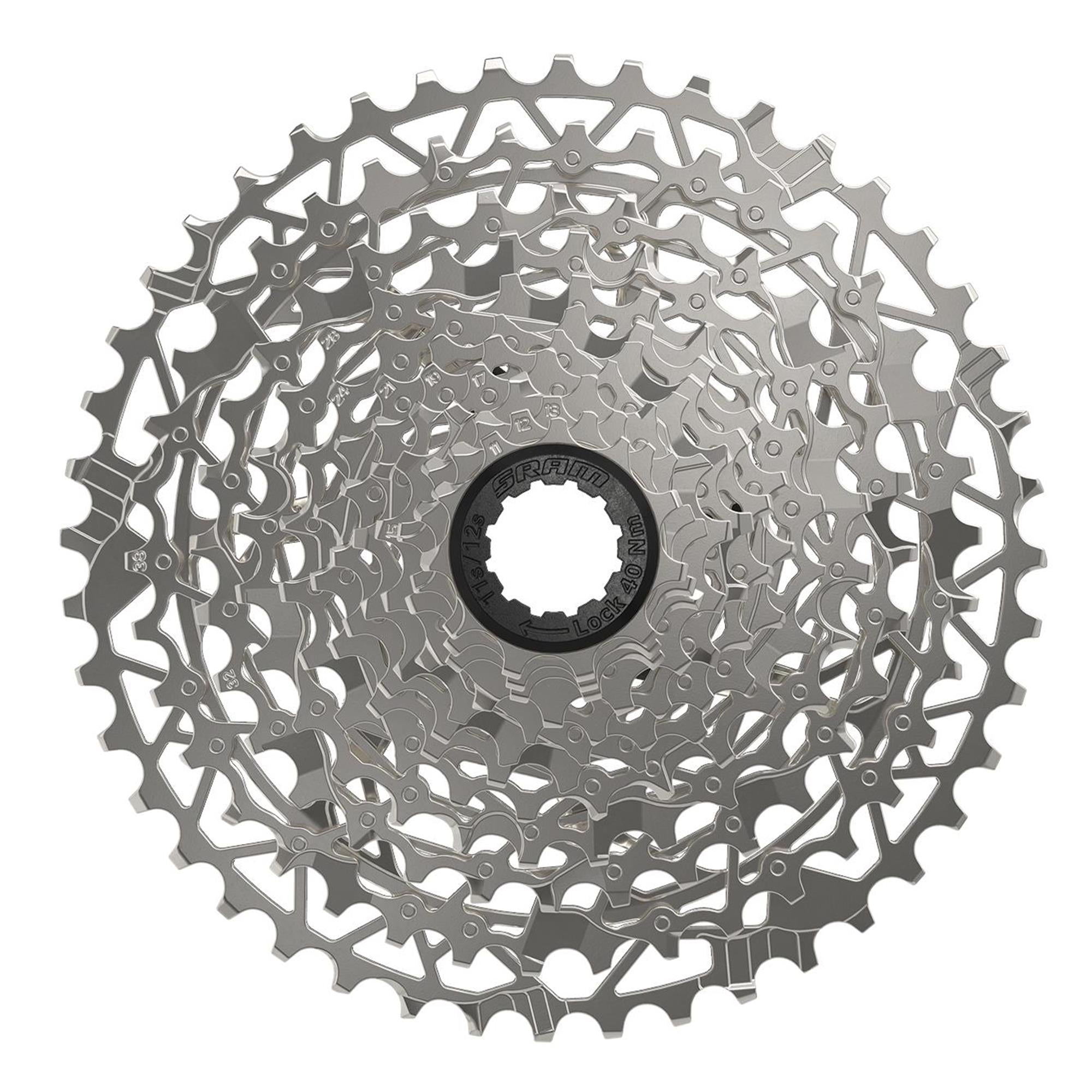 SRAM Apex PG-1231 XLPR 12-Speed 11-44T Cassette Silver / 11-44T
