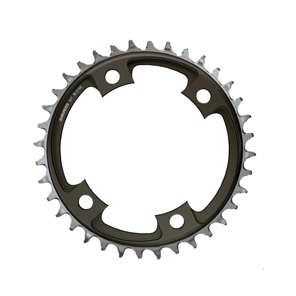 SRAM Force AXS 107BCD X-Sync Road Chainring Blast Black / 36T
