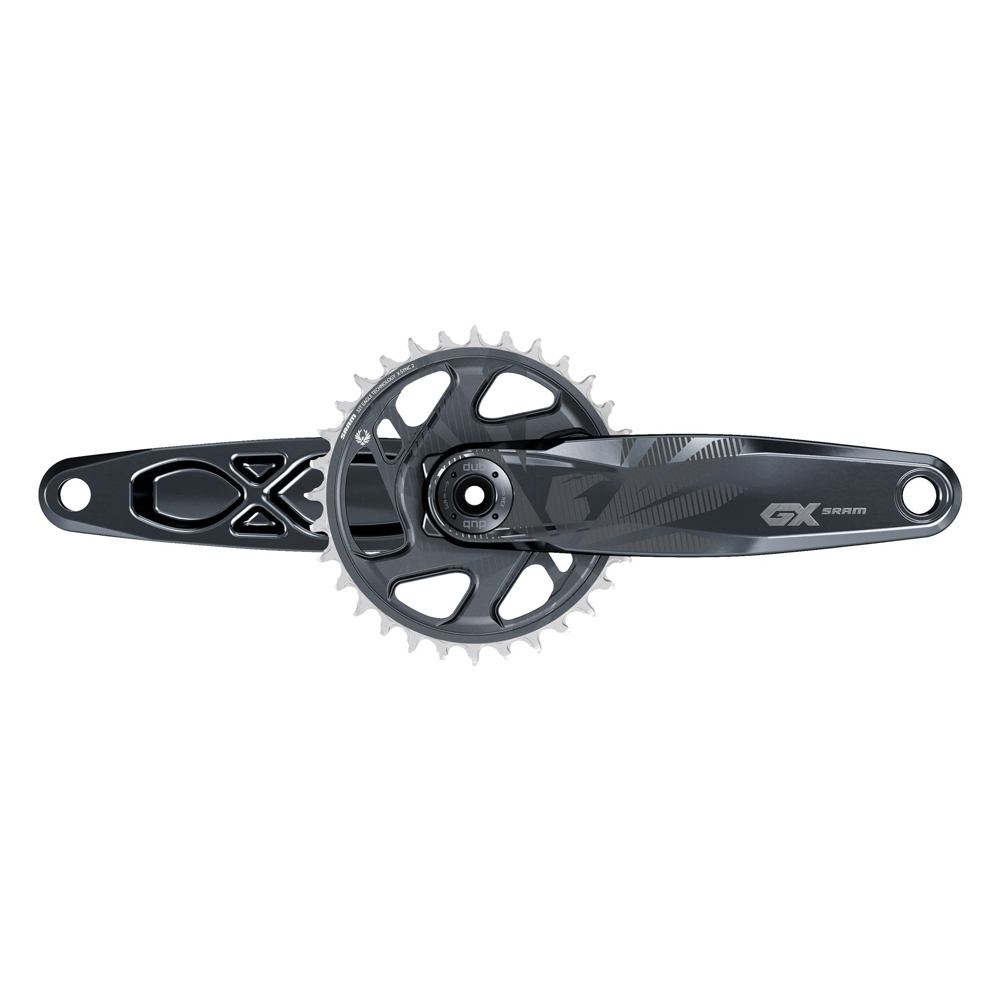 SRAM GX Eagle 55mm Chainline DUB Crankset Lunar / 175mm / 32T