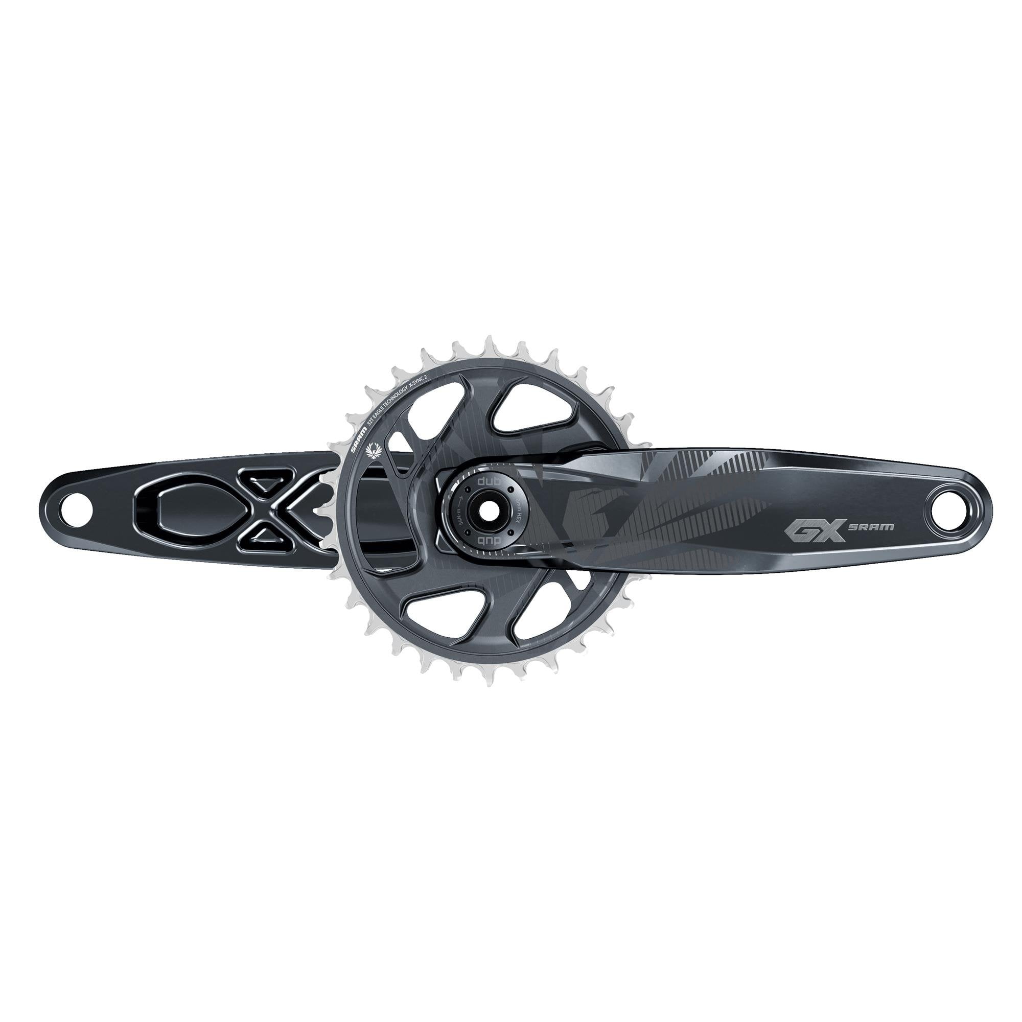SRAM GX Eagle DUB 12-Speed Crankset Lunar / 165mm / Boost 148