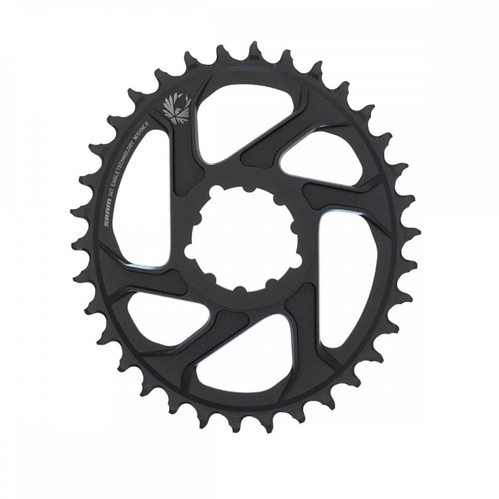 SRAM X-Sync 2 Oval 12-Speed Eagle Alloy Direct Mount Chainring Black / 34T / 6mm Offset
