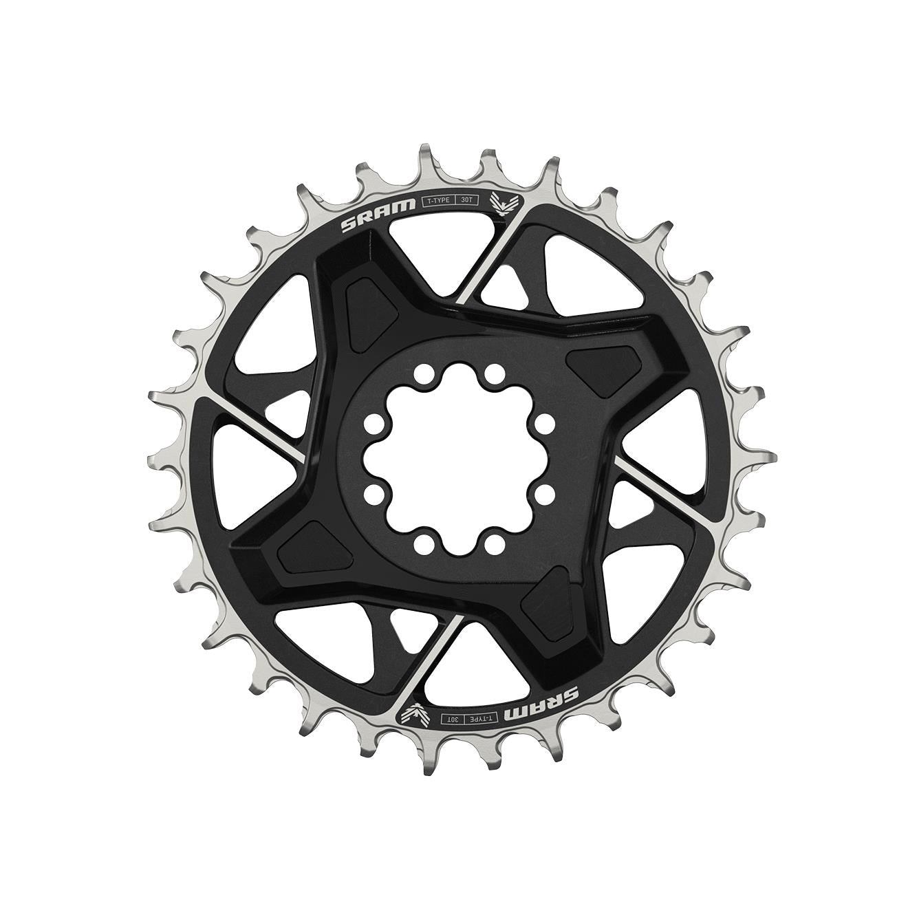 SRAM X0 Eagle Chainring T-Type Direct Mount 3mm Offset D1 Black / 30T