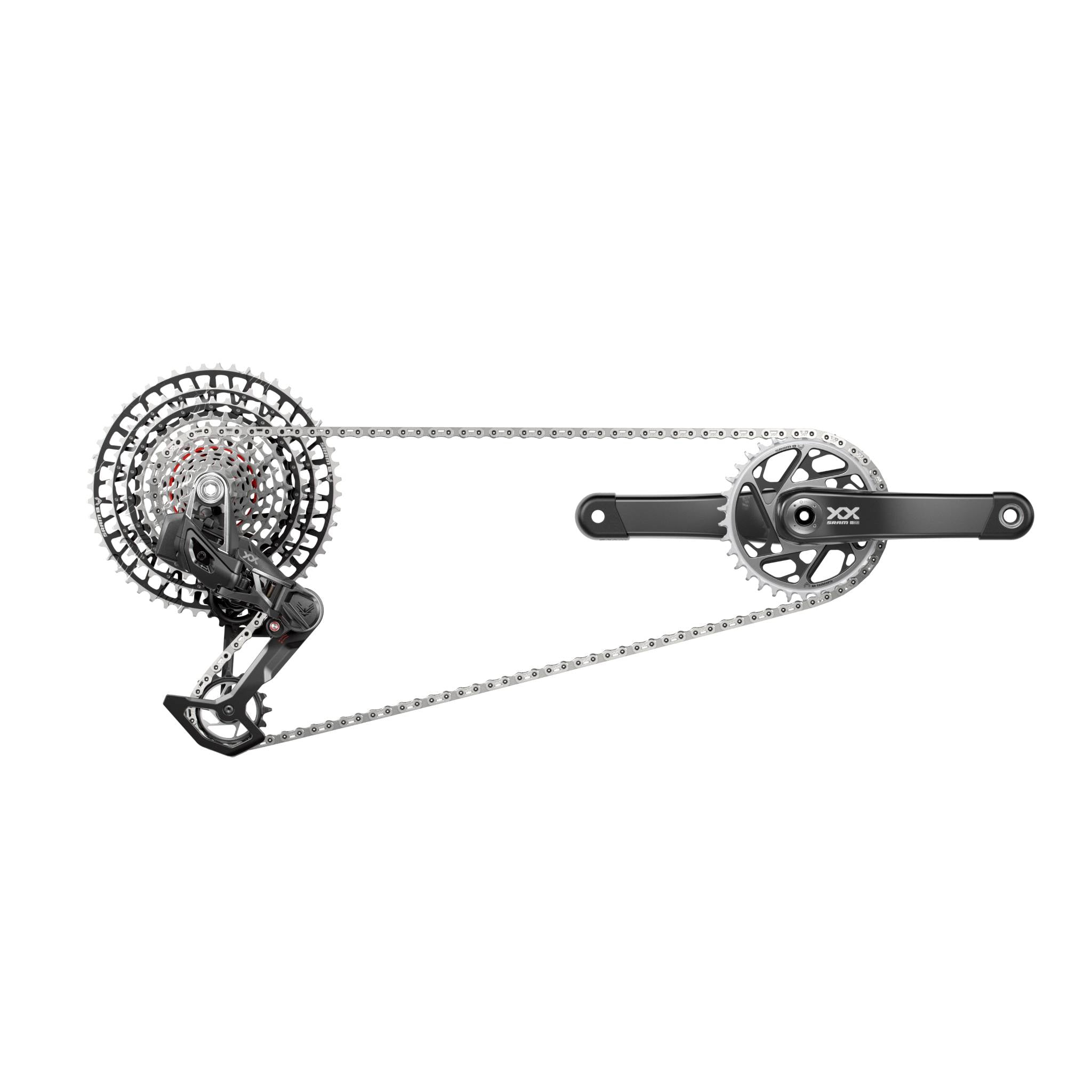 SRAM XXSL Eagle AXS Transmission Groupset Black / 165mm