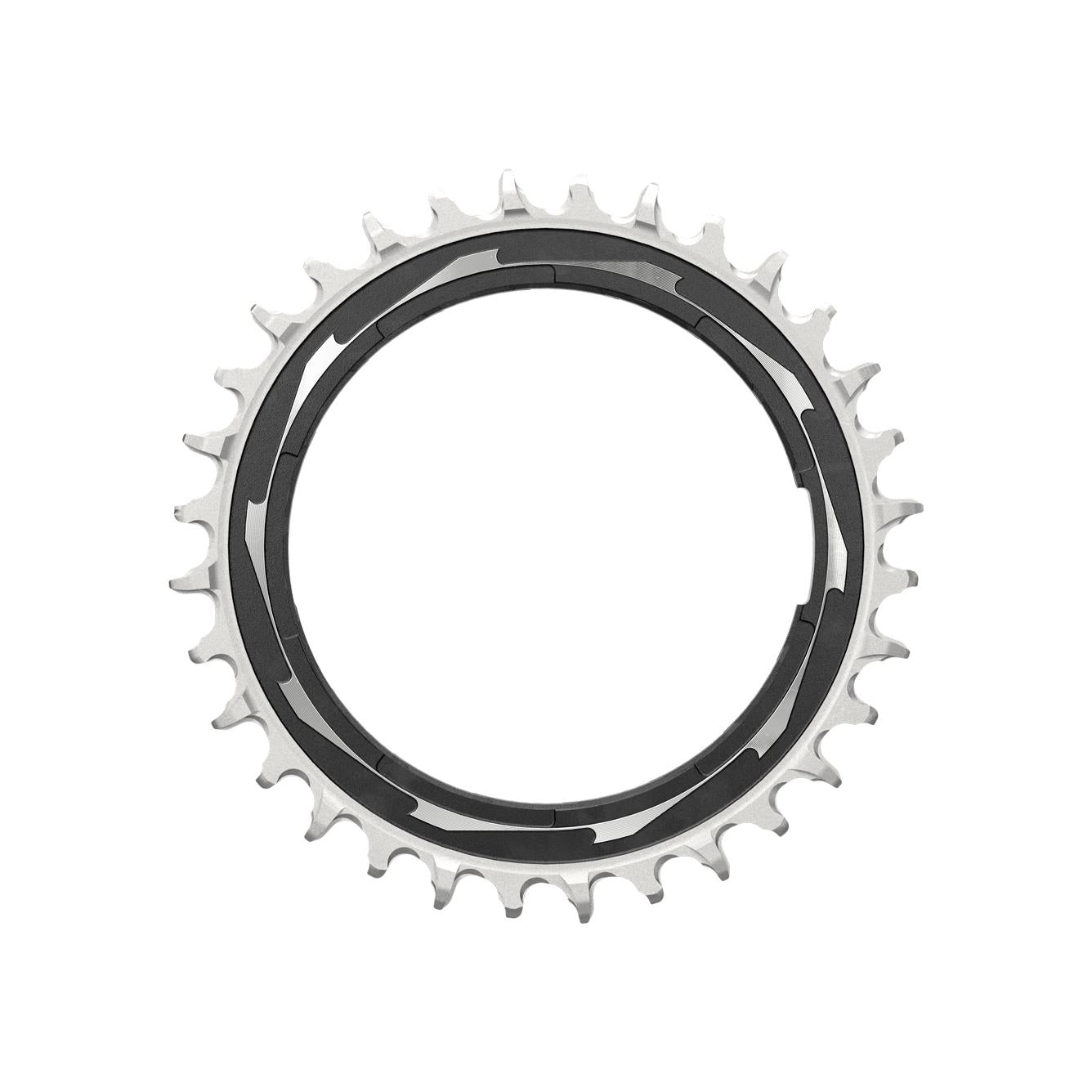 SRAM XXSL Eagle T-Type Powermeter Chainring 0mm Offset D1 Black/Silver / 32T
