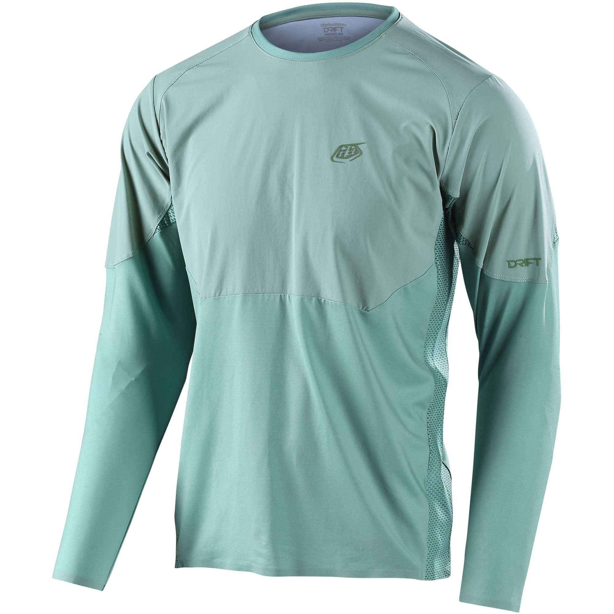 Troy Lee Designs Drift LS Jersey Solid - Glass Green / S