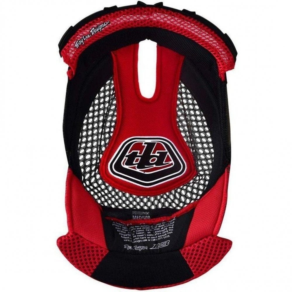 Troy Lee Designs Replacement Headliner - D3 Red / XS